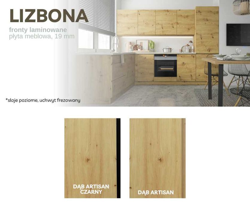 DW Kuchnia LIZBONA meble, szafki kuchenne LOFT mat, TRANSPORT wycena