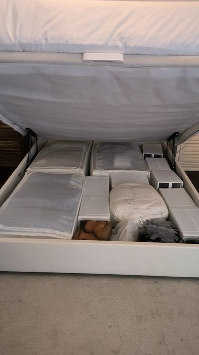 Cama de Casal com arrumação 160x200 - bom estado