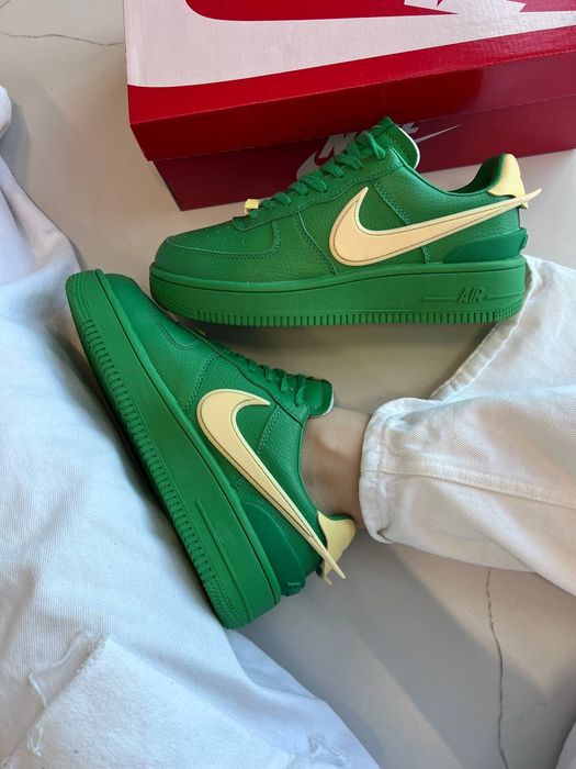 Кросівки Кроссовки Nike Air Force 1 Low x Ambush Pine Green Зелёный Зелений Кросовки демісезон