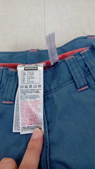 Calças de neve menino 4 anos – azul, como novas