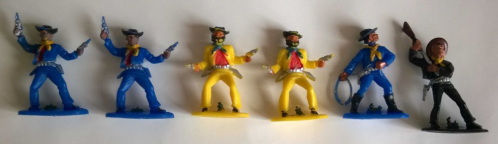 Figurki Żołnierzyki Indianie Kowboje West Germany