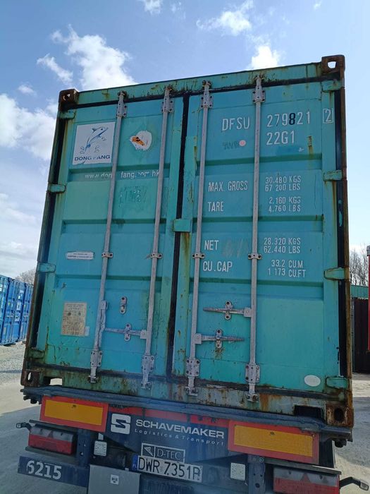 !kontener morski 20'DC używany, tani, okazja, na miejscu pod Wrocławiem