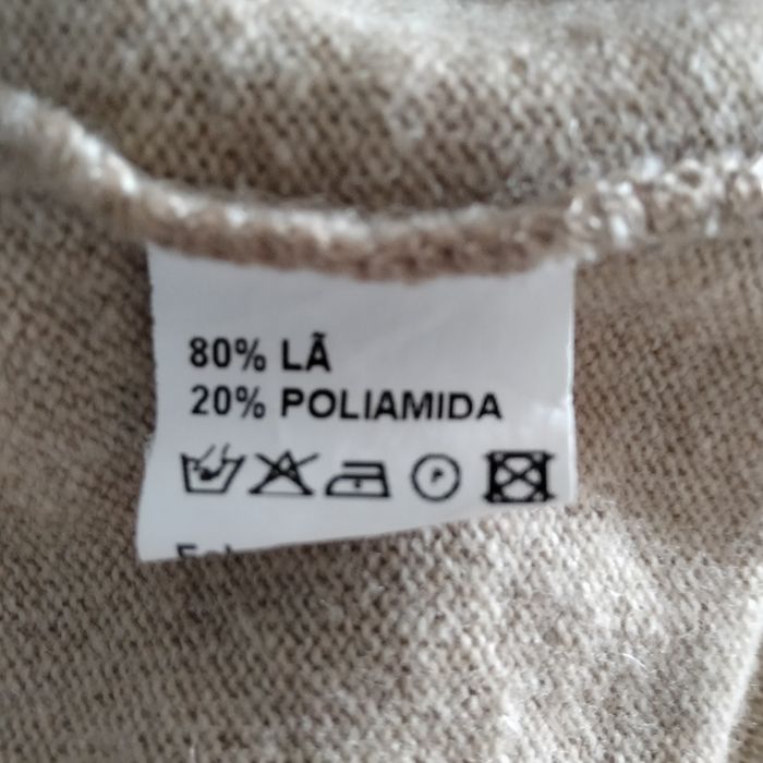 Camisola 80% lã creme