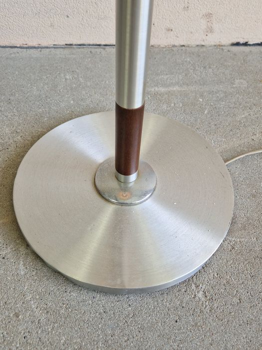 Lampa Dunska Podlogowa Vintage Lata 60 70 Retro Design Teak Aluminium