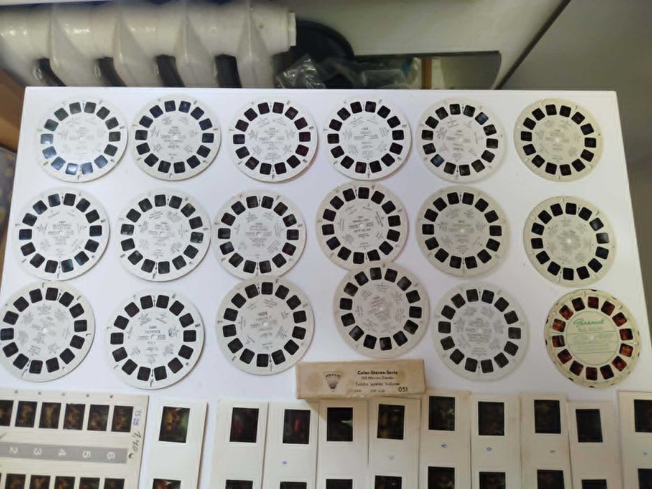 Stereoskopy VIEW-MASTER 13 sztuk + 144 Dyski - Kolekcjonerski