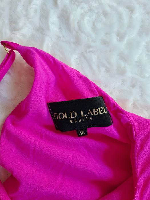 Różowa sukienka | 100% wiskoza | asymetryczna | kopertowa