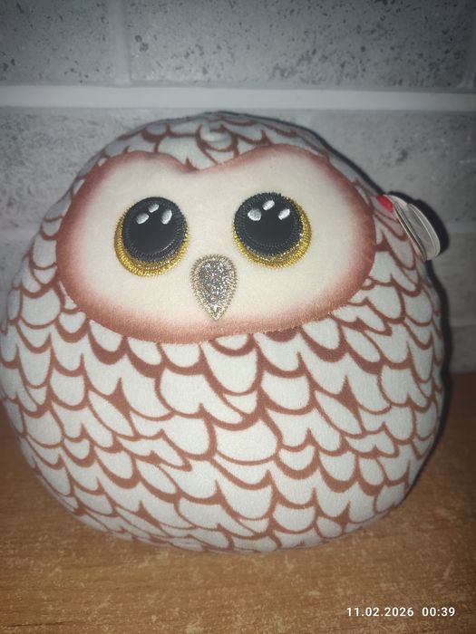 Совушка .М'яка іграшка -подушка від TY