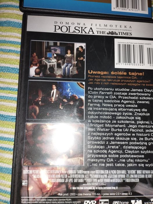 Płyty Dvd wyznania gejszy, rekrut, 12 małp, reguły kłamstwa