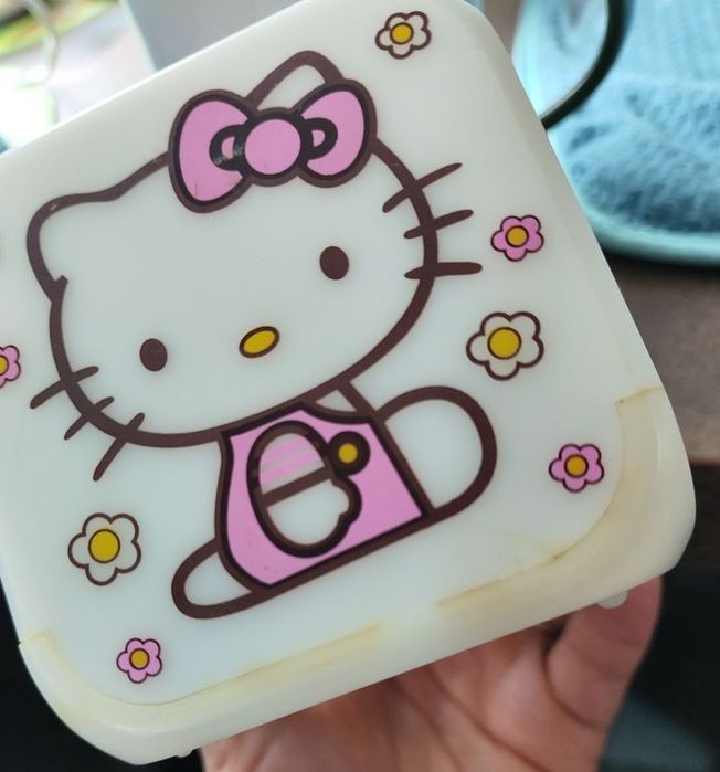 Budzik zegar lampka Hello Kity