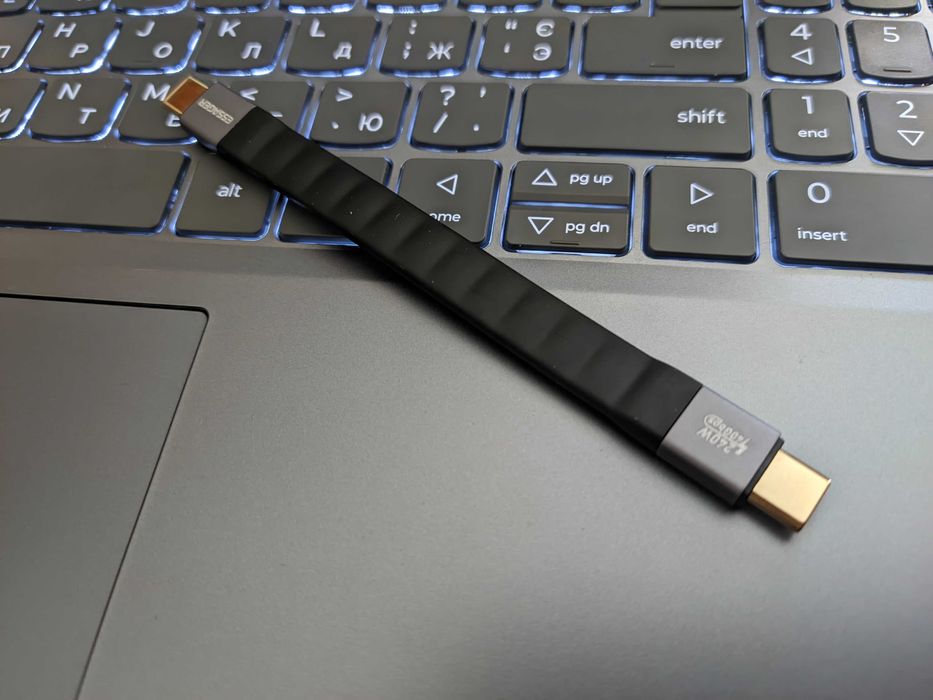 Кабель Thunderbolt Essager USB 4.0 40Gps 8k60hz 240W 12.5см