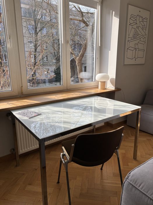 IKEA TORSBY Stół, chrom/połysk