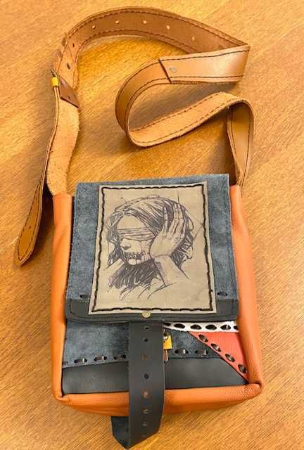 TORBA listonoszka, duża (A4), oryginalna off-owa stylistyka _NOWA