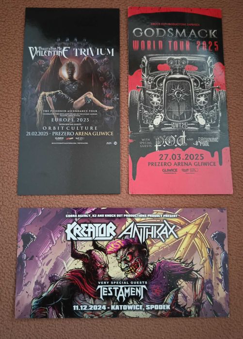 Bilety kolekcjonerskie HARD ROCK / METAL