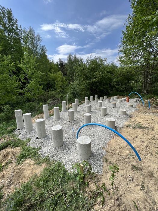 Fundament na palach  /słupach /punktowy / stopy fundamentowe