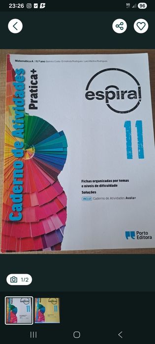 Caderno exercícios 11 ano  Biologia e Matemática