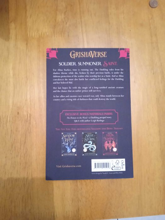 GrishaVerse - Ruína e Revolta vol. 3 - Leigh Bardugo ( Em Inglês )