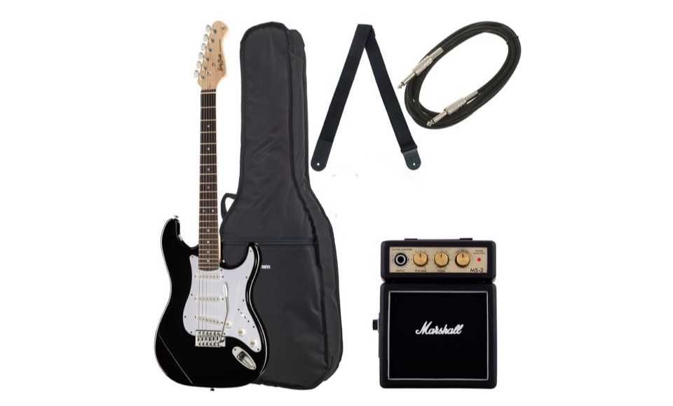 Harley Benton ST-20 BK Standard Serie Bundle