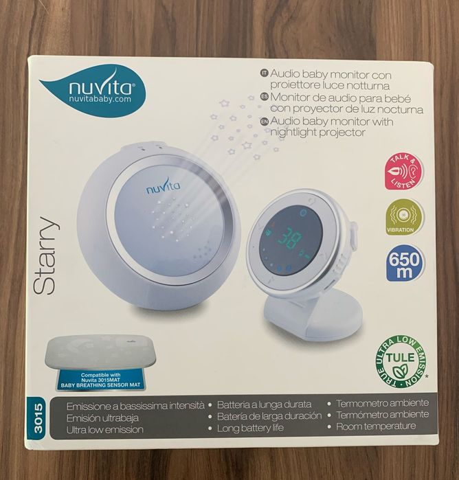 Nuvita Audio Baby Monitor com Projetor + Sensor Respiratório