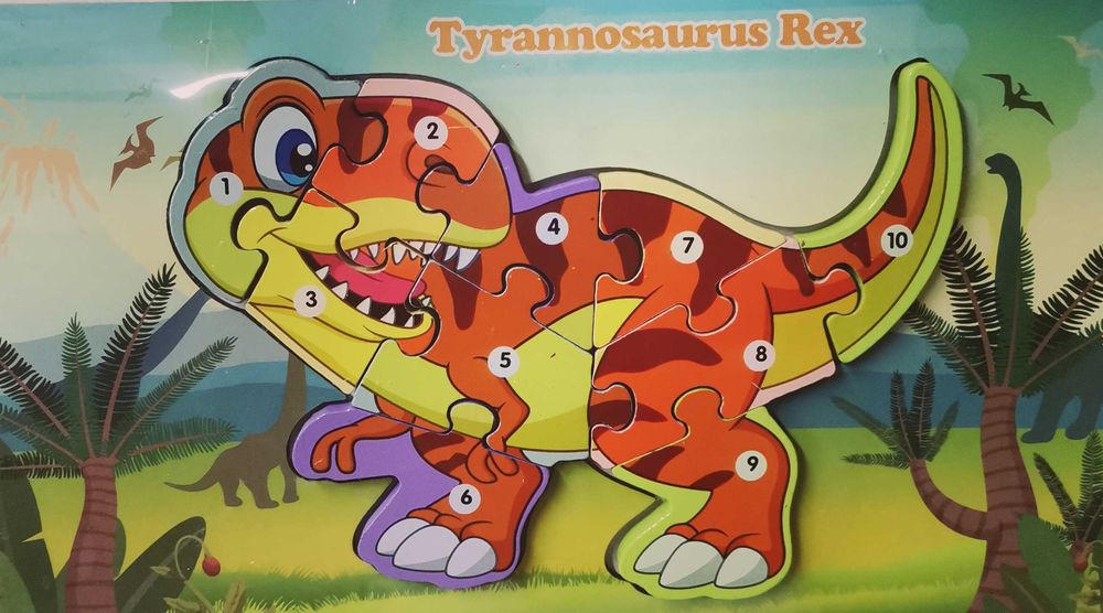 Edukacyjne Puzzle drewniane-montessori
