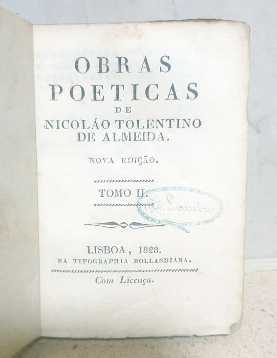 Conjunto de 3 livrinhos de 1828: Nicoláu Tolentino de Almeida