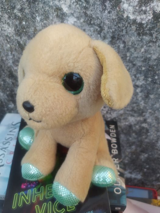 Cachorro golden retriver Sparkle tales peluche como novo- oferta dos portes de correio