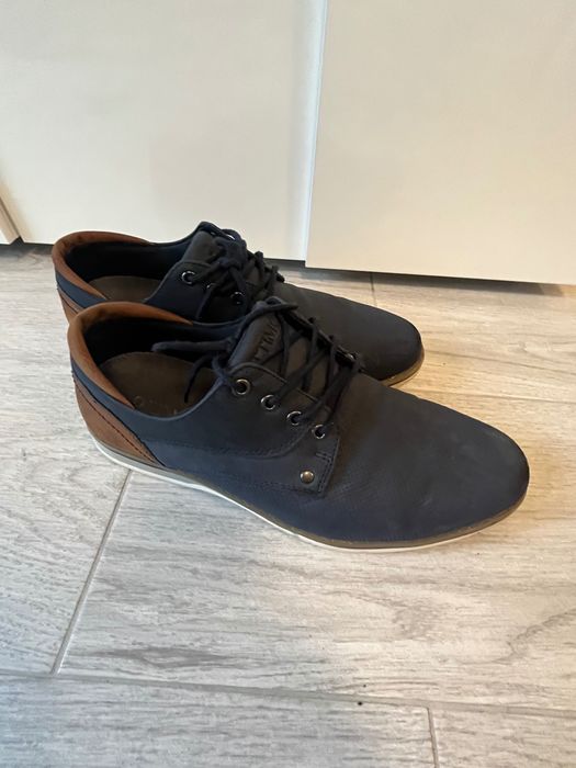 Buty chłopięce, męskie trzewiki granatowo brązowe 42. Okazja !