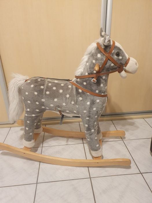Konik na biegunach na baterie.