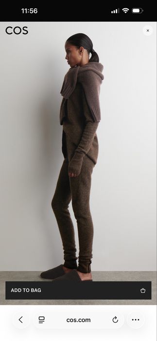COS alpaca merino wool leggings легінси