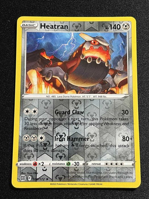 Carta Pokémon Heatran 100/172 Brilliant Stars