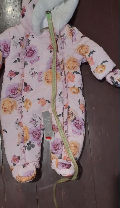 Зимовий комбінезон для дівчинки George 62-68 розмір рожевий