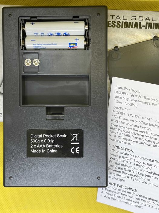 Электронные весы до 500г. Точность измерения - 0.01 г