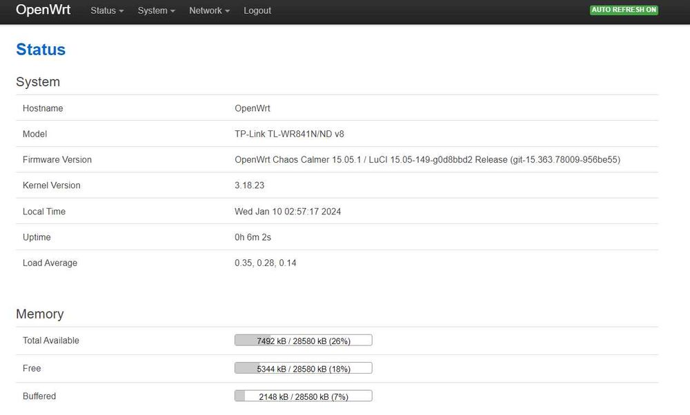 TP-Link 841nd v8.1 (OpenWRT)