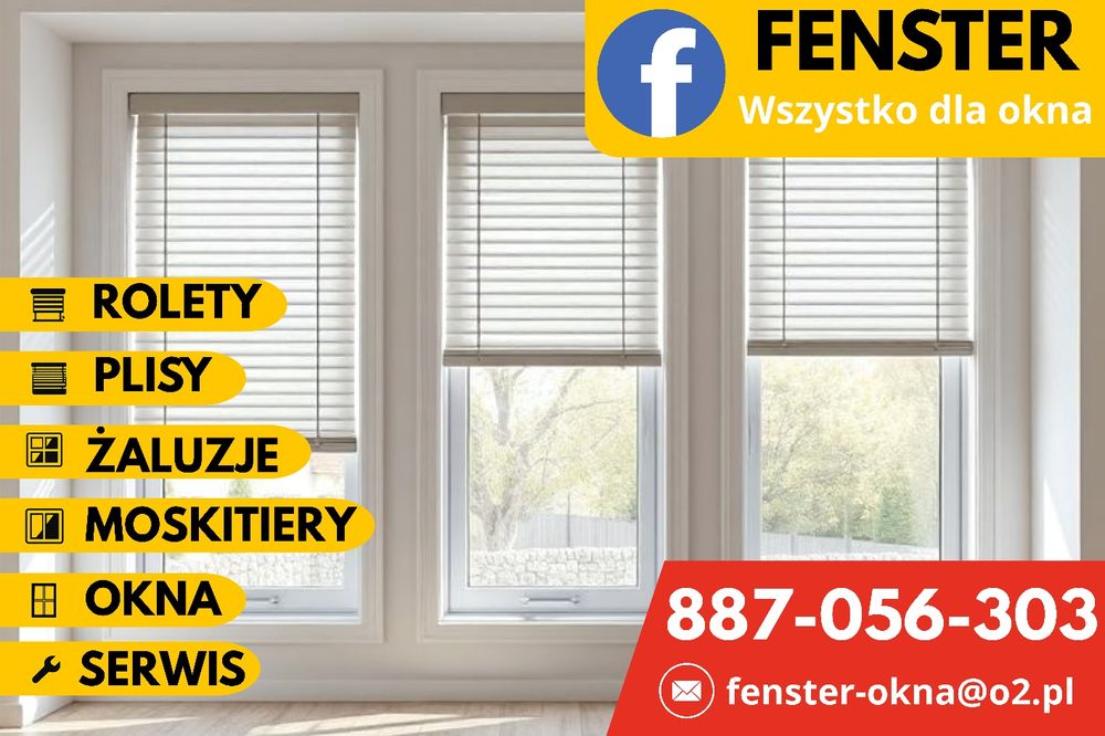 Fenster wszystko dla okna -  Rolety plisy żaluzje  serwis okien