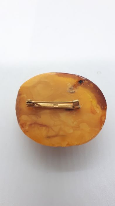 Брошь янтарь Калининград ЯК.