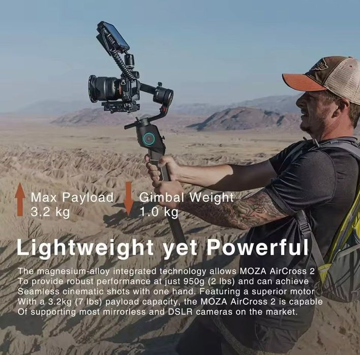 Gimbal Moza Aircross 2 - COM GARANTIA