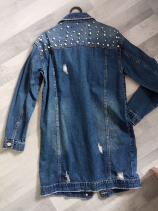 Katana jeansowa długa