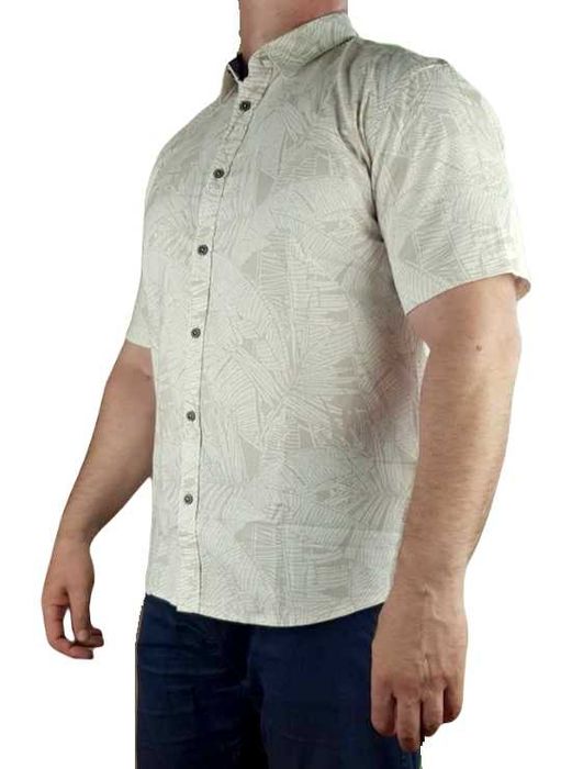 Nowa męska koszula Tom Tailor -Regular - jasno-beżowy wzorek - rozmiar XL