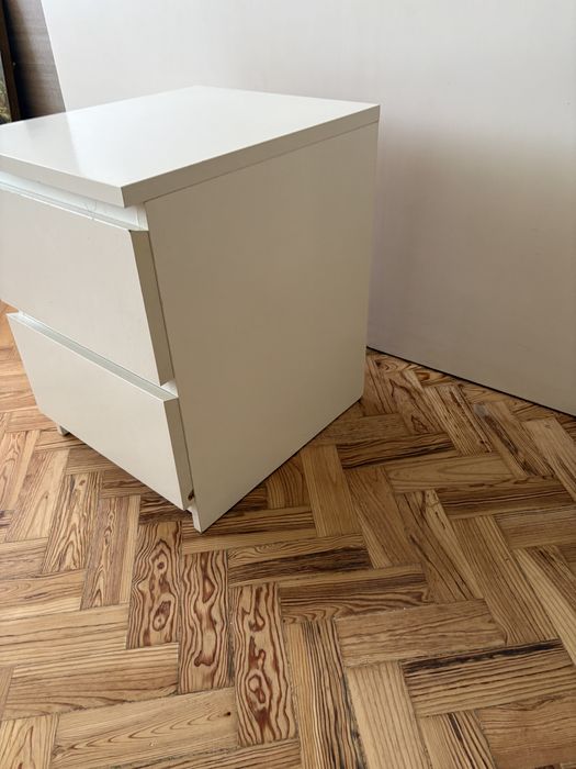 Mesa Ikea branca 2 gavetas