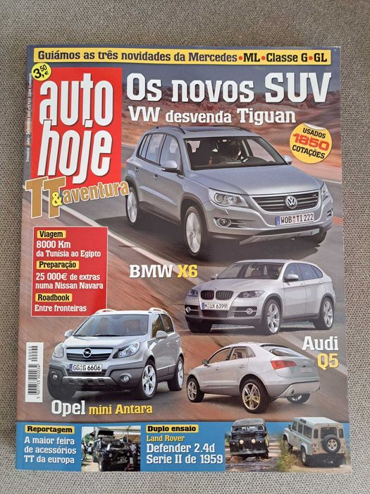 Lote primeiros números Revista AutoHoje TT