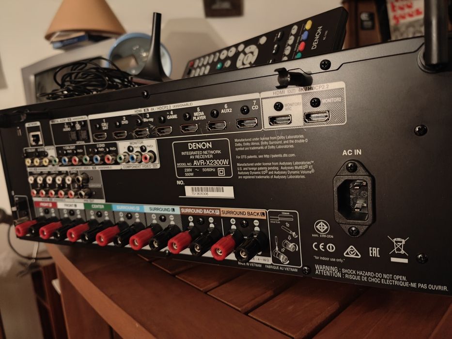DENON AVR-X2300W-BT,Wi-Fi,7x95W,4K,Etc.