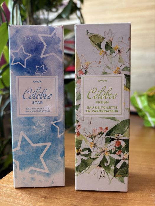 Celebre star fresh avon perfuma niebieska zielona unikat