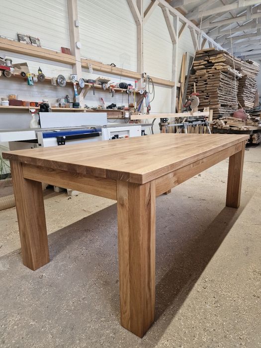 Klejonka  dębowa lita 40mm; Stopnie schodowe; blaty na stół- Producent