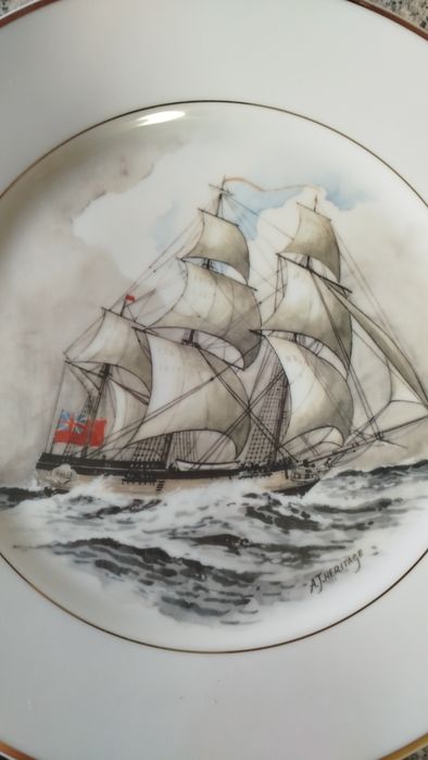 Pratos coleccionáveis de porcelana antigos, Clippers, Jean-Honoré...