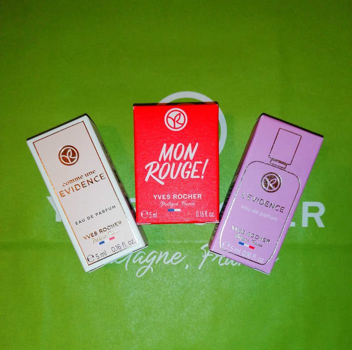 Подарочный Набор Миниатюр Evidence Mon Rouge LEvidence Yves Rocher Ив