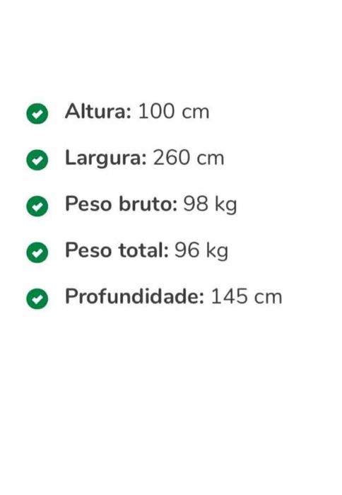 Sofá Chaise Longue Cinza Escuro (Tavira)