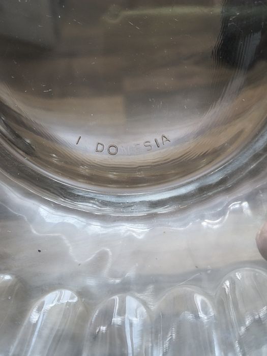 Szklane miski kim glass retro indonesia wintage