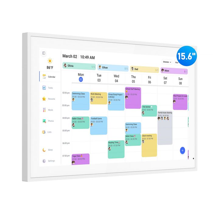 Kalendarz elektroniczny E-Calendar JT156M-H01 15,6" 1920x1080(NIEKOMPLETNE)