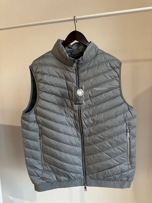 безрукавка Armani Exchange мужская пуховая жилетка С размер S
