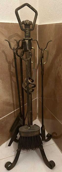 Conjunto de acessórios de lareira