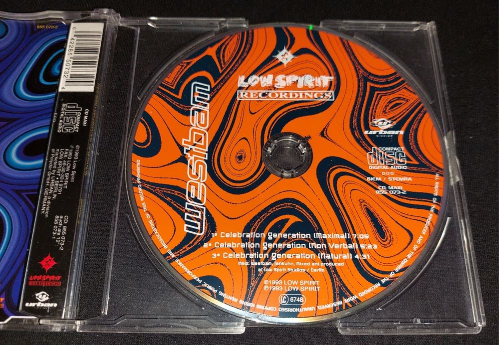 WestBam Celebration Generation ( Chapter 1 ) CD 1993